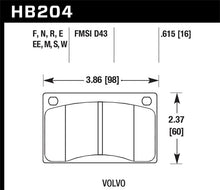Load image into Gallery viewer, Hawk 90-93 Volvo 240 DTC-30 Front Race Pads Brake Pads - Racing Hawk Performance   
