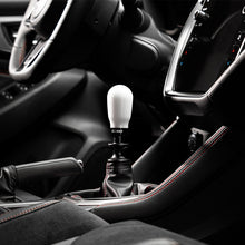 Load image into Gallery viewer, Cobb Subaru 6-Speed Tall Weighted COBB Shift Knob - White (Incl. Both Red + Blk Collars) Shift Knobs COBB
