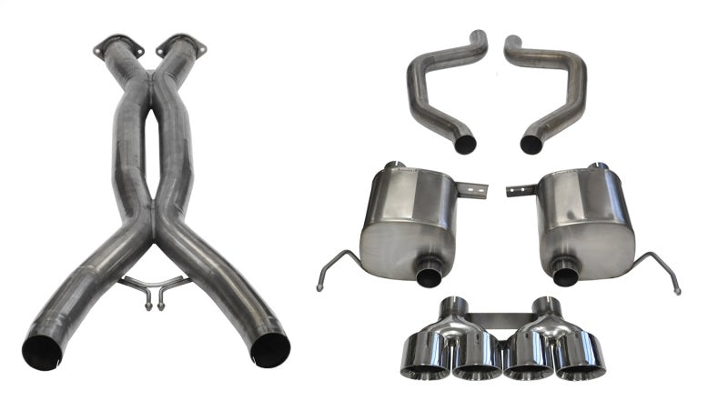 Corsa 2015+ Chevrolet Corvette C7 Z06 2.75in Dual Rear Xtreme Cat-Back Exhaust w/ Quad Polis Catback CORSA Performance
