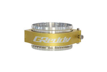 Load image into Gallery viewer, GReddy 3.5 Inch Gold Anodized Aluminum Boost Tube Clamp Set | 22420350
