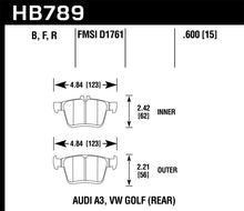 Load image into Gallery viewer, Hawk 15-20 Audi A3/S3 Performance Ceramic Street Rear Brake Pads Brake Pads - Performance Hawk Performance   
