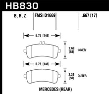 Load image into Gallery viewer, Hawk 13-16 Mercedes-Benz SL63 AMG/SL65 AMG Perfromance Ceramic Street Rear Brake Pads Brake Pads - Performance Hawk Performance   
