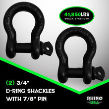 Load image into Gallery viewer, Rhino USA 30Ft Tow Strap/Shackles Combo Shackle Kits Rhino USA

