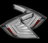 AlphaRex 16-21 Honda Civic Hatchback / Type-R FK8 Nova-Series LED Tail Lights (Pair) - Clear AlphaRex