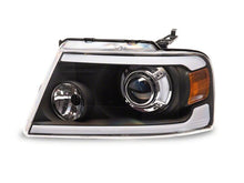 Load image into Gallery viewer, Raxiom 04-08 Ford F-150 Axial Series Projector Headlights with LED Bar- Black Housing- Clear Lens | T566363
