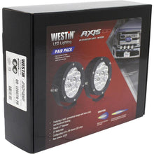 Load image into Gallery viewer, Westin Axis LED Auxiliary Light 4.75 inch Round Spot w/3W Osram (Set of 2) - Black Westin
