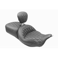 Mustang 08-25 Harley FL Touring Rd King Sp, Rd Glide Ltd, Dble Diamond ST Backrest - Black | 89556