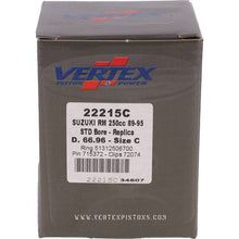 Load image into Gallery viewer, Vertex Piston 89-95 Suzuki RM 250 250cc Cast Replica Piston Kit Uncategorized Vertex Pistons   

