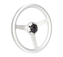 Load image into Gallery viewer, NRG Aluminum Steering Wheel 330mm - Heritage Solid Spoke - Ergonomic Grip - Anadized Silver | RST-071-SL
