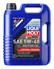 Load image into Gallery viewer, LIQUI MOLY 5L Synthoil Premium Motor Oil SAE 5W40 - Comes in a Case of 4 Units | 2041
