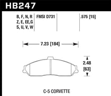 Load image into Gallery viewer, Hawk 04-09 Cadillac XLR Front ER-1 Brake Pads Brake Pads - Racing Hawk Performance   
