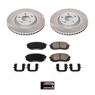 Power Stop 16-20 Kia Optima Front Semi-Coated Rotor Kit Brake Kits - Performance Blank PowerStop   