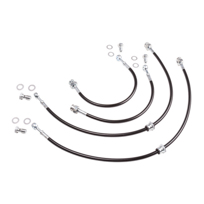 Chase Bays CHBCB-S134-FWEXT Chase Bays 95-02 Nissan 240SX/Silvia S14/S15 Extended Caliper Brake Lines -  Front & Rear Lines