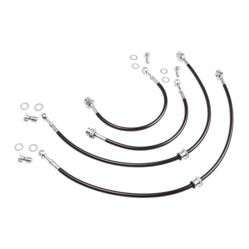 Chase Bays CHBCB-S134-FWEXT Chase Bays 95-02 Nissan 240SX/Silvia S14/S15 Extended Caliper Brake Lines -  Front & Rear Lines