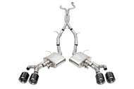 CORSA Performance Catback Corsa 22-25 Cadillac CT4 V Blackwing 3in Dual Mode Active Cat-Back 4.5in CF Polished Dual Rear Tip