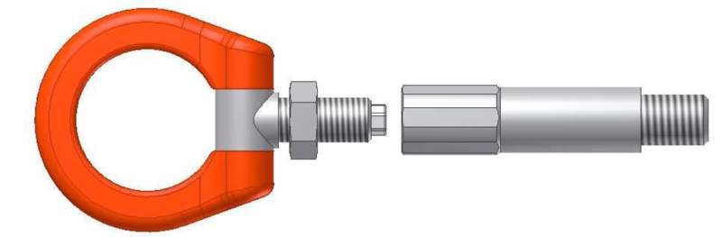 Cusco CUS900 017 F Cusco Tow Hook Swivel Joint Front Toyota Vitz/Yaris