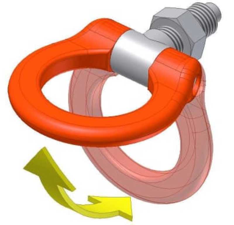 Cusco CUS386 017 R Cusco Tow Hook Swivel Joint Rear Honda Fit