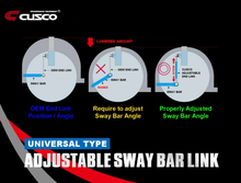 Load image into Gallery viewer, Cusco CUS00B 318 A34 Cusco Universal Adjustable Front Sway Bar End Link Set(345mm-375mm)
