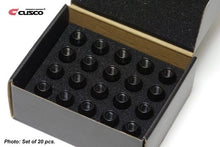 Load image into Gallery viewer, Cusco CUS00B 738 1520B Cusco Universal Wheel Lug Nut Set M12 x P1.5mm - Black (20pcs)
