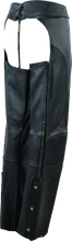 Load image into Gallery viewer, Kuryakyn Leather By River Road Sierra Leather Chaps Black Womens - Small Pants Kuryakyn
