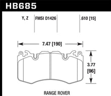 Load image into Gallery viewer, Hawk 10-11 Range Rover/Range Rover Sport Supercharged LTS Front Brake Pads Brake Pads - OE Hawk Performance   
