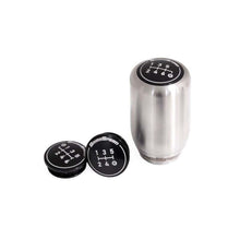Load image into Gallery viewer, GrimmSpeed Swap-Top Weighted Piston Shift Knob - Stainless Steel
