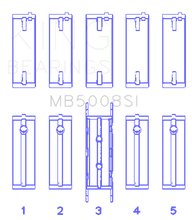 Load image into Gallery viewer, King Engine Bearings Ford ZETec 1.6/1.8/2.0 (Size +0.25mm) Main Bearing Set King Engine Bearings
