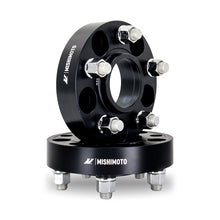 Load image into Gallery viewer, Mishimoto Mishimoto Wheel Spacers 5x114.3 64.1 CB M14x1.5 25mm BK Wheel Spacers &amp; Adapters Mishimoto   
