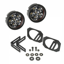 Load image into Gallery viewer, Rugged Ridge 07-18 Jeep Wrangler JK Bumper Mounted Circular LED Light &amp; Mount Kit Rugged Ridge
