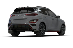 Rally Armor 2022 Hyundai Kona N Black UR Mud Flap w/ White Logo Mud Flaps Rally Armor   