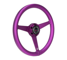 Load image into Gallery viewer, NRG Aluminum Steering Wheel 330mm - Heritage Solid Spoke - Ergonomic Grip - Anadized Purple | RST-071-PP

