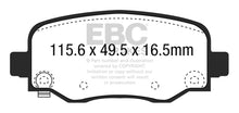 Load image into Gallery viewer, EBC 15+ Chrysler 200 2.4 Ultimax2 Rear Brake Pads Brake Pads - OE EBC   
