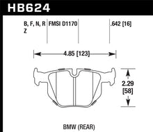 Load image into Gallery viewer, Hawk 06 BMW 330i/330xi / 07-09 335i / 07-08 335xi / 09 335d / 08-09 328i HP+ Street Rear Brake Pads Brake Pads - Performance Hawk Performance   
