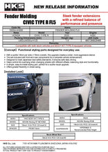 Load image into Gallery viewer, HKS Fender Molding FL5 | 53004-AH005
