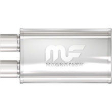 Load image into Gallery viewer, MagnaFlow Exhaust Products Exhaust Muffler MagnaFlow Exhaust Products Straight-Through Performance Muffler; 2.5in. Offset Same End; 5x14x8 Body 14210
