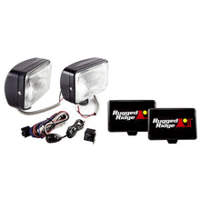 Load image into Gallery viewer, Rugged Ridge 5x7-In Halogen Fog Light Kit Black Steel Housings Rugged Ridge
