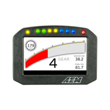 Load image into Gallery viewer, AEM CD-5LG Carbon Logging Flush Digital Dash Display w/ Internal 20Hz GPS &amp; Antenna
