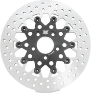 Twin Power 84-17 Big Twin Exc 08-17 FLH FLT Rear 11.5 Floating Rotor Black Mesh TwinPower