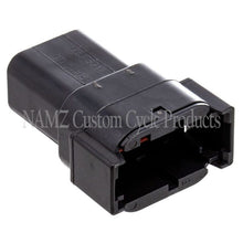 Load image into Gallery viewer, NAMZ Deutsch DTM 8-Position Receptacle w/8 Stamped Terminals &amp; Wedgelock - Black (HD 74108-98BK) Misc Powersports NAMZ   
