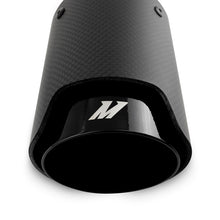 Load image into Gallery viewer, Mishimoto Carbon Fiber Muffler Tip 2.5in Inlet 3.5in Outlet M Black Muffler Mishimoto   
