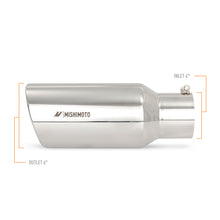 Load image into Gallery viewer, Mishimoto Universal Steel Muffler Tip 4in Inlet 6in Outlet Polished Muffler Mishimoto   
