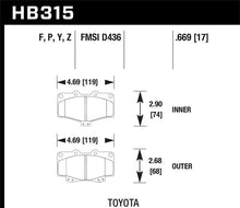 Load image into Gallery viewer, Hawk 95-98 Toyota Tacoma HPS 5.0 Front Brake Pads Brake Pads - Performance Hawk Performance   
