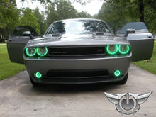 Load image into Gallery viewer, Oracle 08-14 Dodge Challenger LED Projector Headlight Halo Kit - Green
