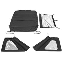 Load image into Gallery viewer, Rugged Ridge 2018+ Jeep Wrangler JLU 4 Dr Black Diamond Stitch Cloth Voyager Top (Tinted) Rugged Ridge
