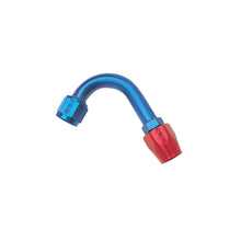 Load image into Gallery viewer, Russell Performance -6 AN Red/Blue 120 Degree Full Flow Hose End (1in Centerline Radius) Russell
