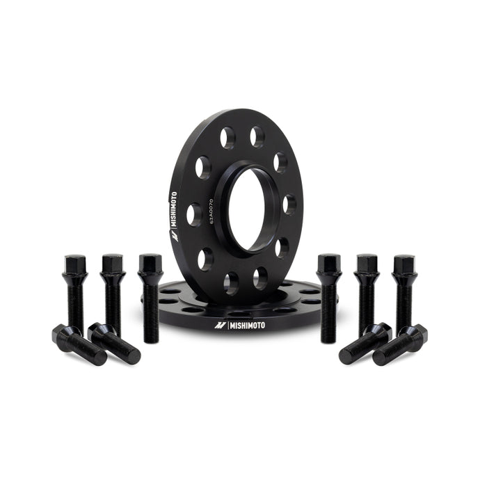 Mishimoto Wheel Spacers - 5x112 - 66.5 - 12 - M14 - Black Mishimoto