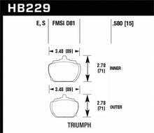 Load image into Gallery viewer, Hawk70-73 Triumph Stag Blue 9012 Race Front Brake Pads Brake Pads - Racing Hawk Performance   

