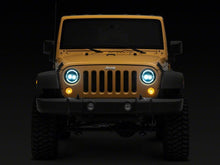 Load image into Gallery viewer, Raxiom 97-18 Jeep Wrangler TJ &amp; JK Axial 7-In LED Headlights w/ DRL- Chrome Housing (Clear Lens) Headlights Raxiom
