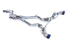 Load image into Gallery viewer, Invidia 2019+ Toyota Supra Dual N1 w/ Valve Rolled Titanium Tip Cat-back Exhaust | HS19TSP4VGD1RT
