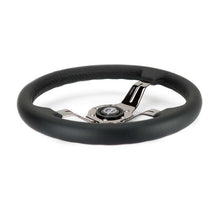 Load image into Gallery viewer, NRG Light Weight Gaming Steering Wheel - 350mm 3 Black Chrome Spokes Perforated Leather | ST-010BC-PR
